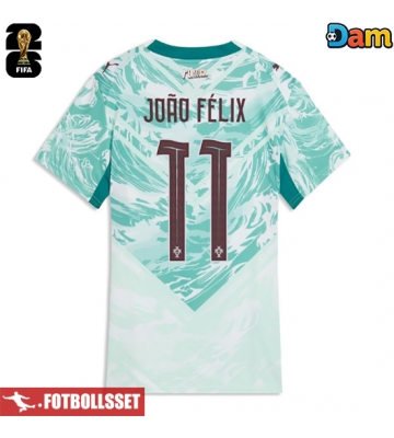 Portugal Joao Felix #11 Bortatröja Dam VM 2026 Kortärmad